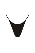 Black bikini bottom on a white background