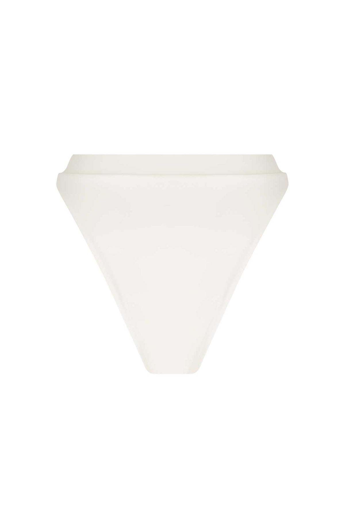 White bikini bottom on a white background