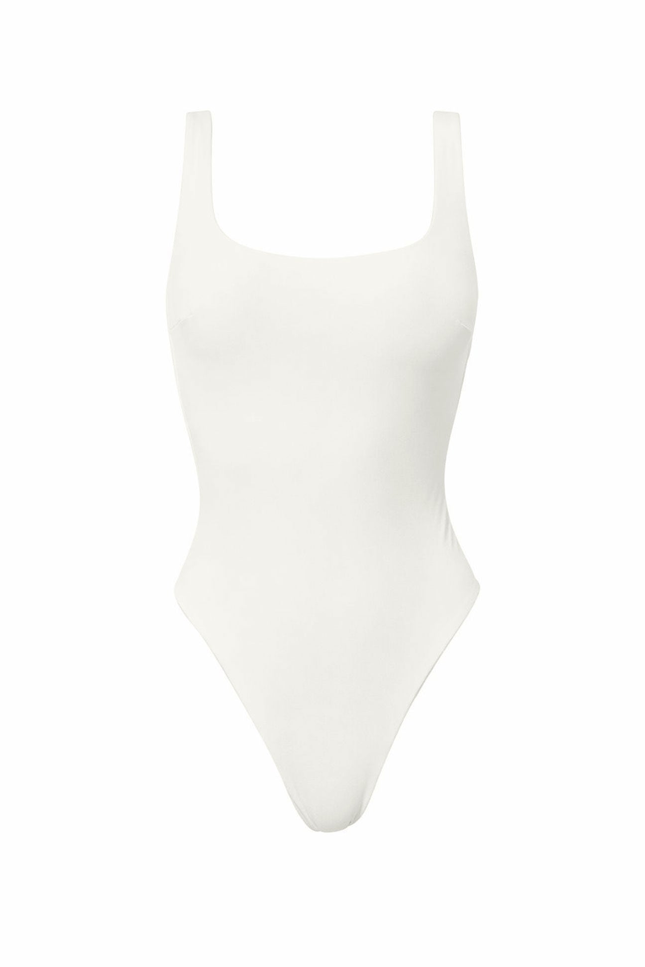 White swimsuit on a white background