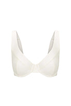 White bikini top on a white background