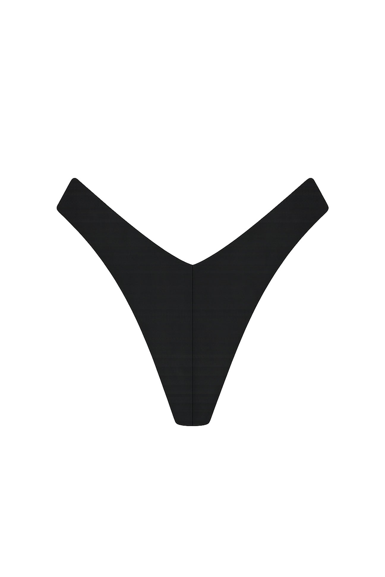 Black thong on a white background