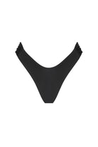 Black bikini bottom on a white background