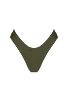 Green bikini bottom on a white background