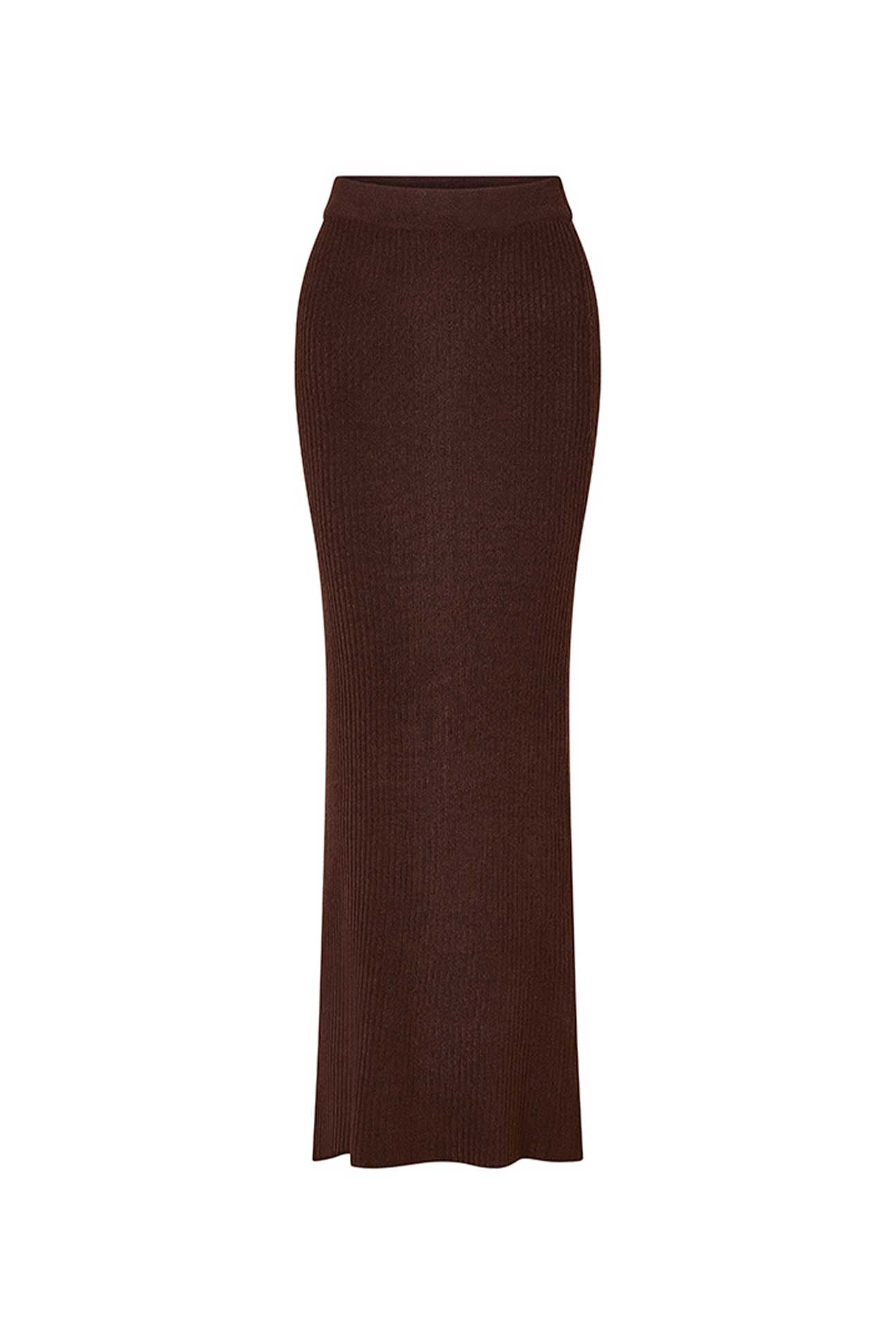 Brown skirt on a white background