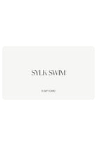 Sylk Swim e-gift card on a white background
