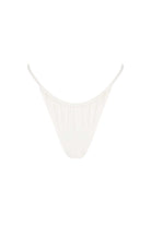 White bikini top on a white background
