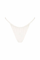 White bikini bottom on a white background