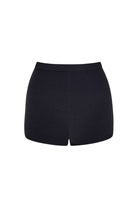 Black shorts on a white background