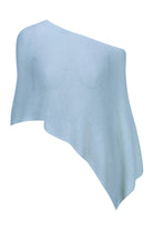 Light blue poncho on a white background