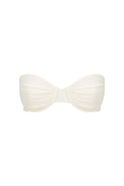 White bandeau top on a white background