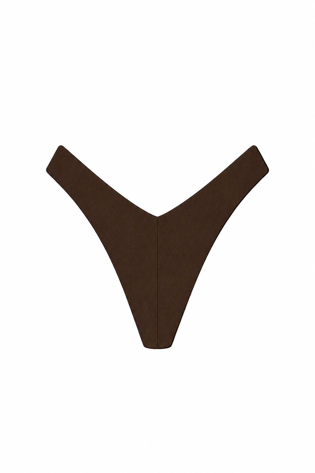 Brown thong on a white background