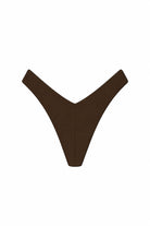 Brown thong on a white background