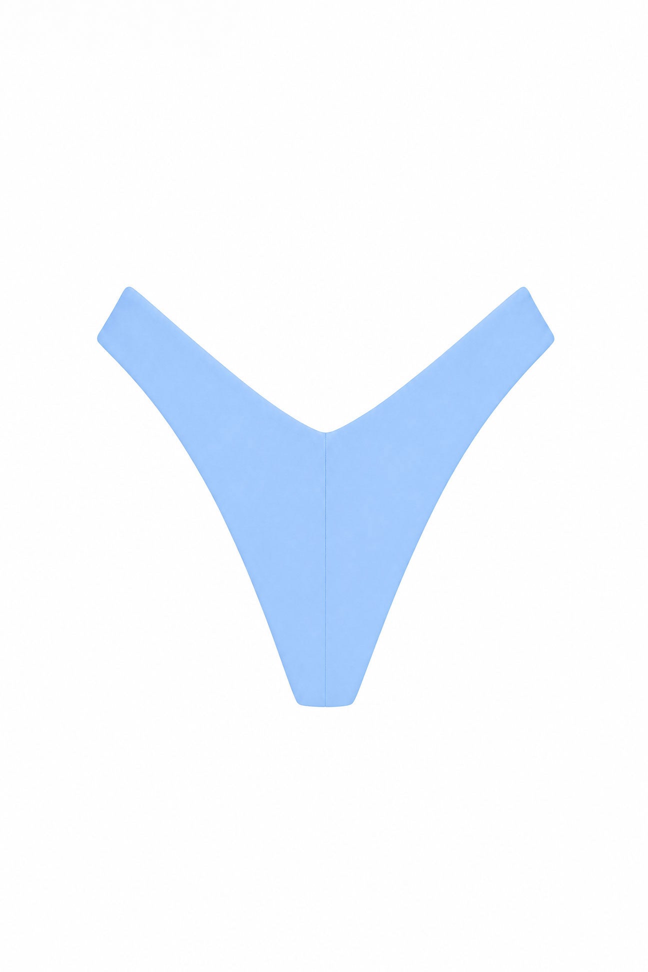 Light blue bikini bottom on a white background