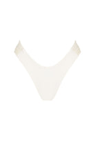 White bikini bottom on a white background